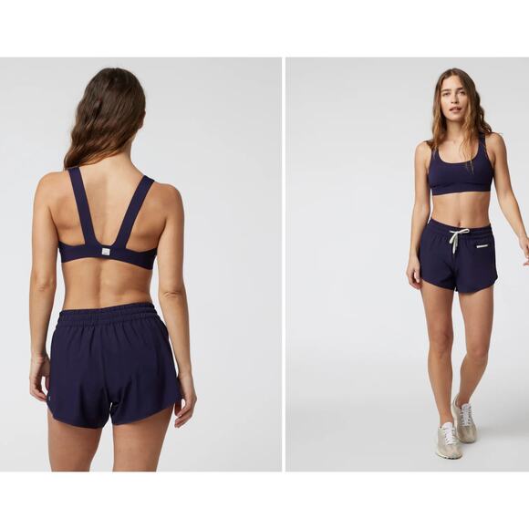 NEW Vuori Stride Bra Atlantic Open Back Women's Size L - Picture 1 of 4